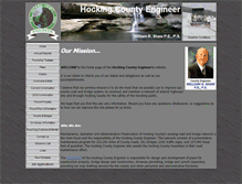 Tablet Screenshot of hockingcountyengineer.com